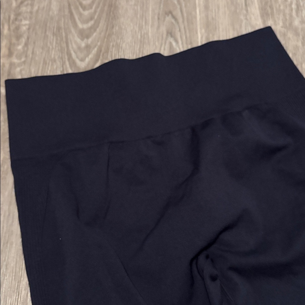 High waisted navy Leggings, Sz XL - Picture 4 of 5